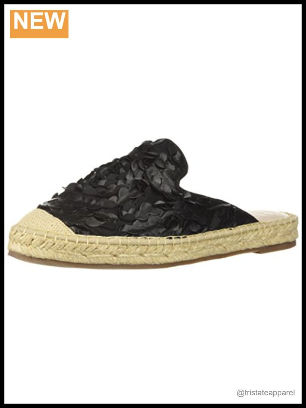 Lust for Life Leather Wedge Mule Clog with Floral Embroidery Pull-On
